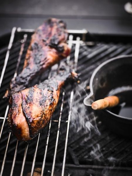 Smoked turkey drumstick